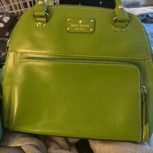 Vintage Kate Spade Green Bowler/Satchel purse
